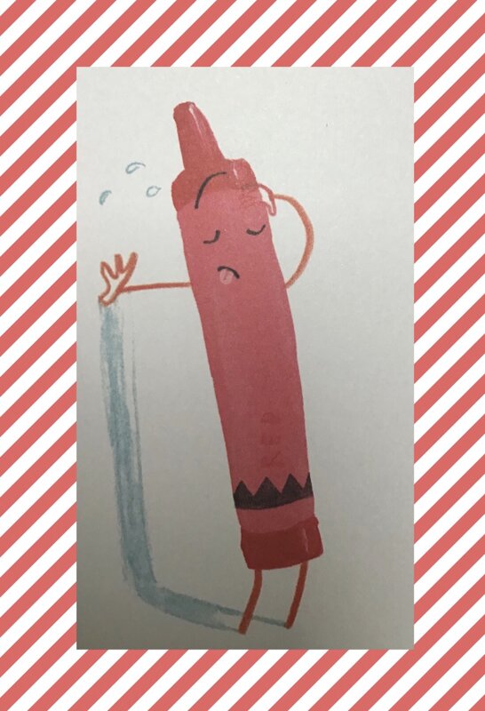 Image of The day the red crayon quit!
