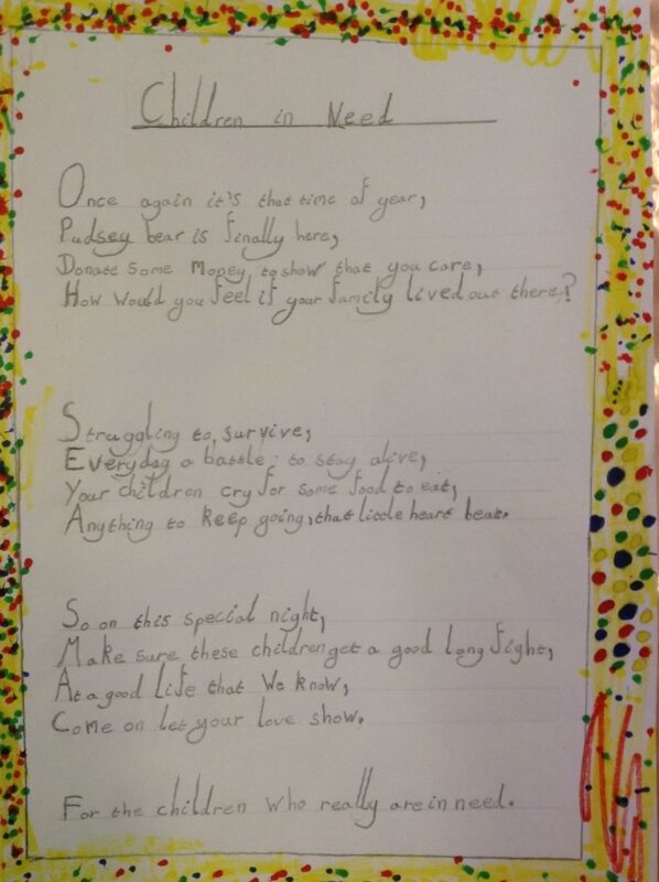 Image of Children In Need poetry