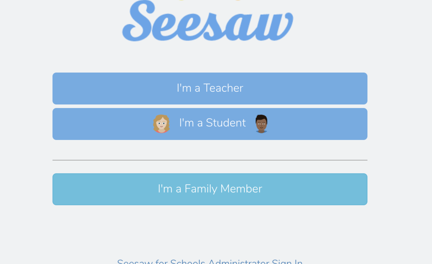Image of Seesaw - keeping us connected!