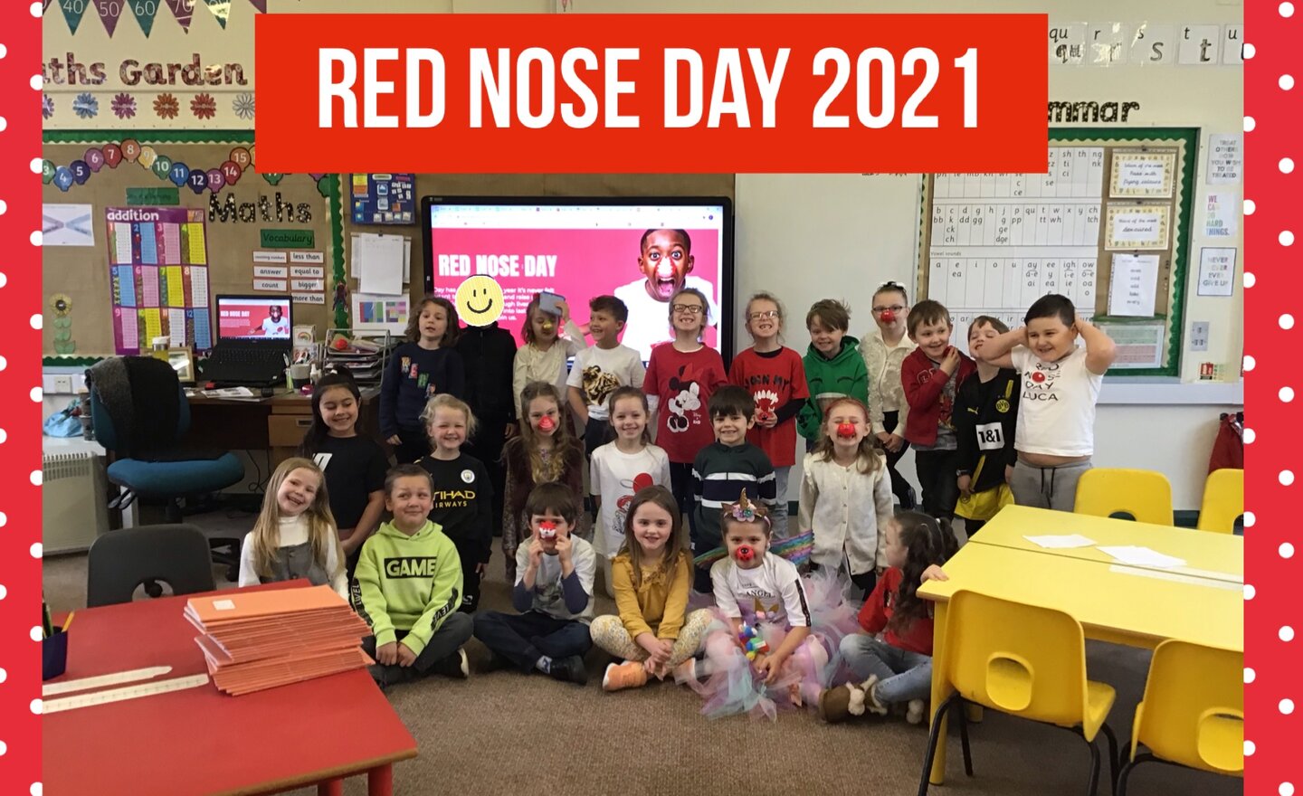 Image of Red Nose Day in Year 1